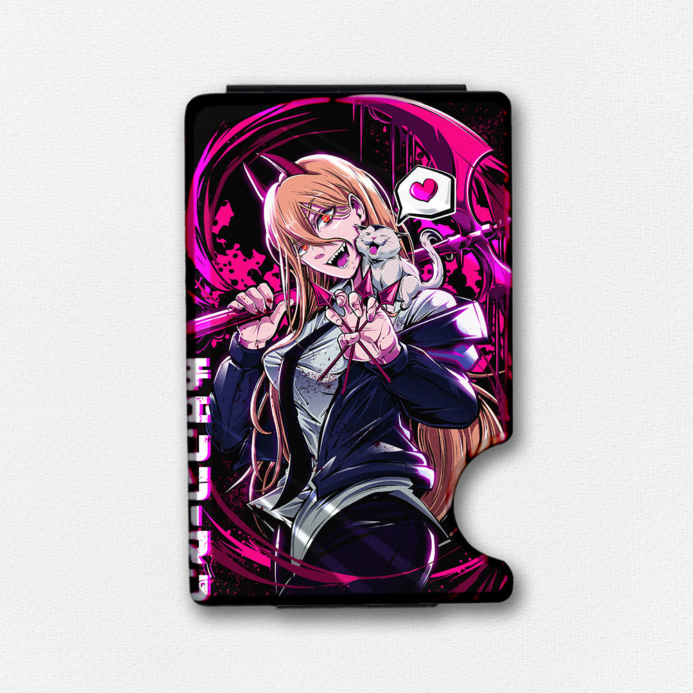 Cat Lover Plexi Glass Acrylic Backed Metal Wallet