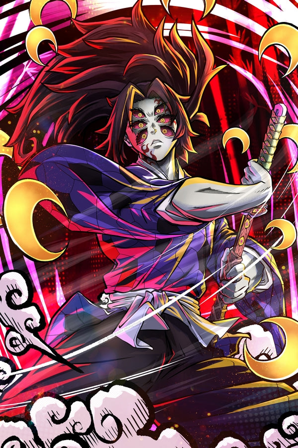 Demon Eyes Samurai Plexi Glass Wall Art