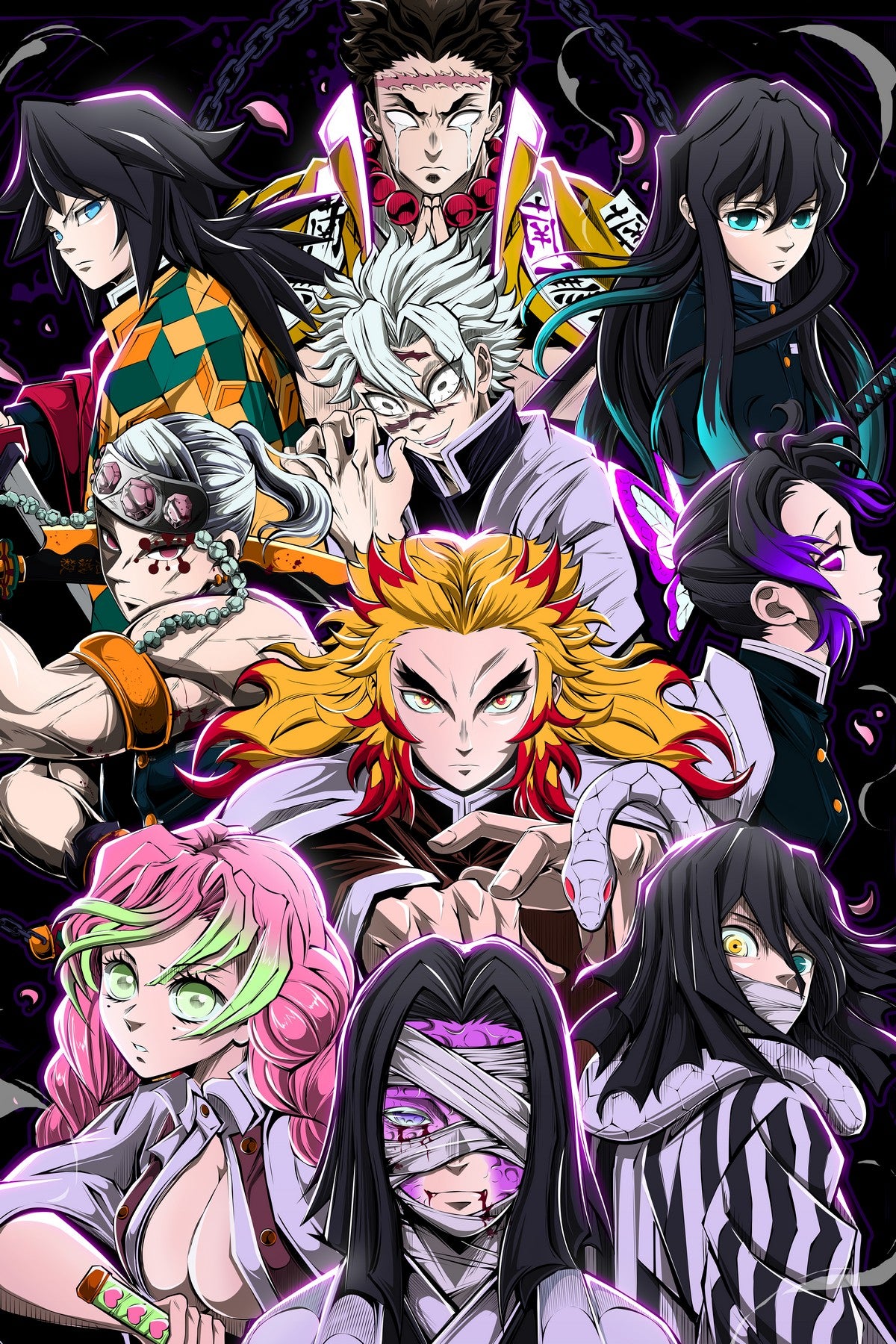 Demon Fighters Plexi Glass Wall Art