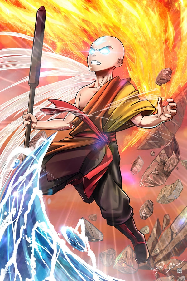 Elemental Rage Plexi Glass Wall Art