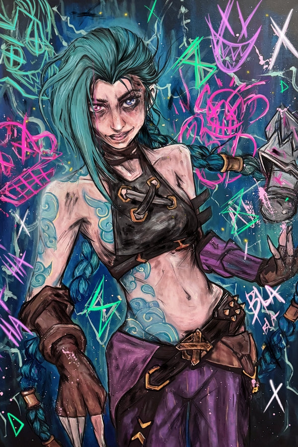 Explosive Graffiti Plexi Glass Wall Art