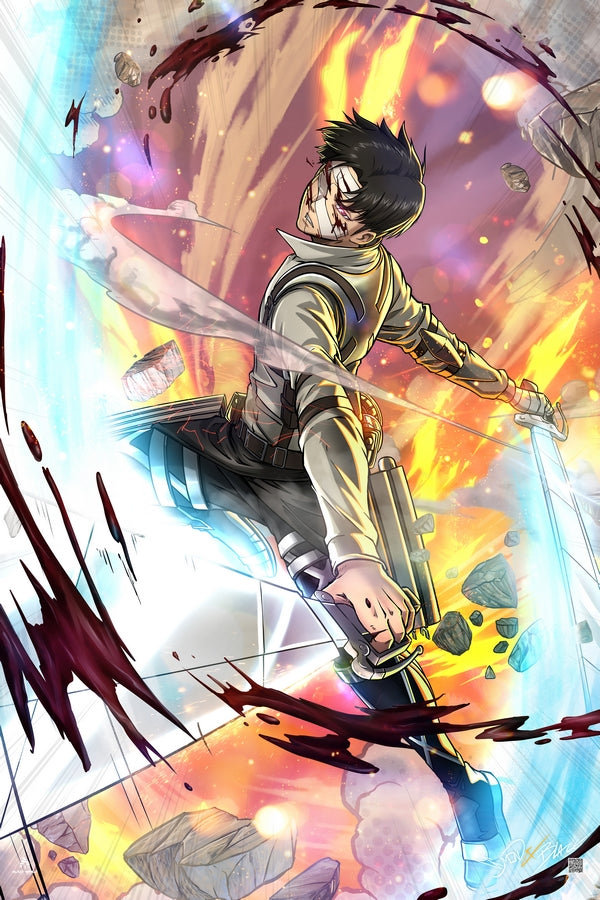 Final Blades Plexi Glass Wall Art