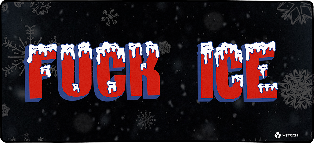 Fuck Ice Black BG X-Large Mouse Pad