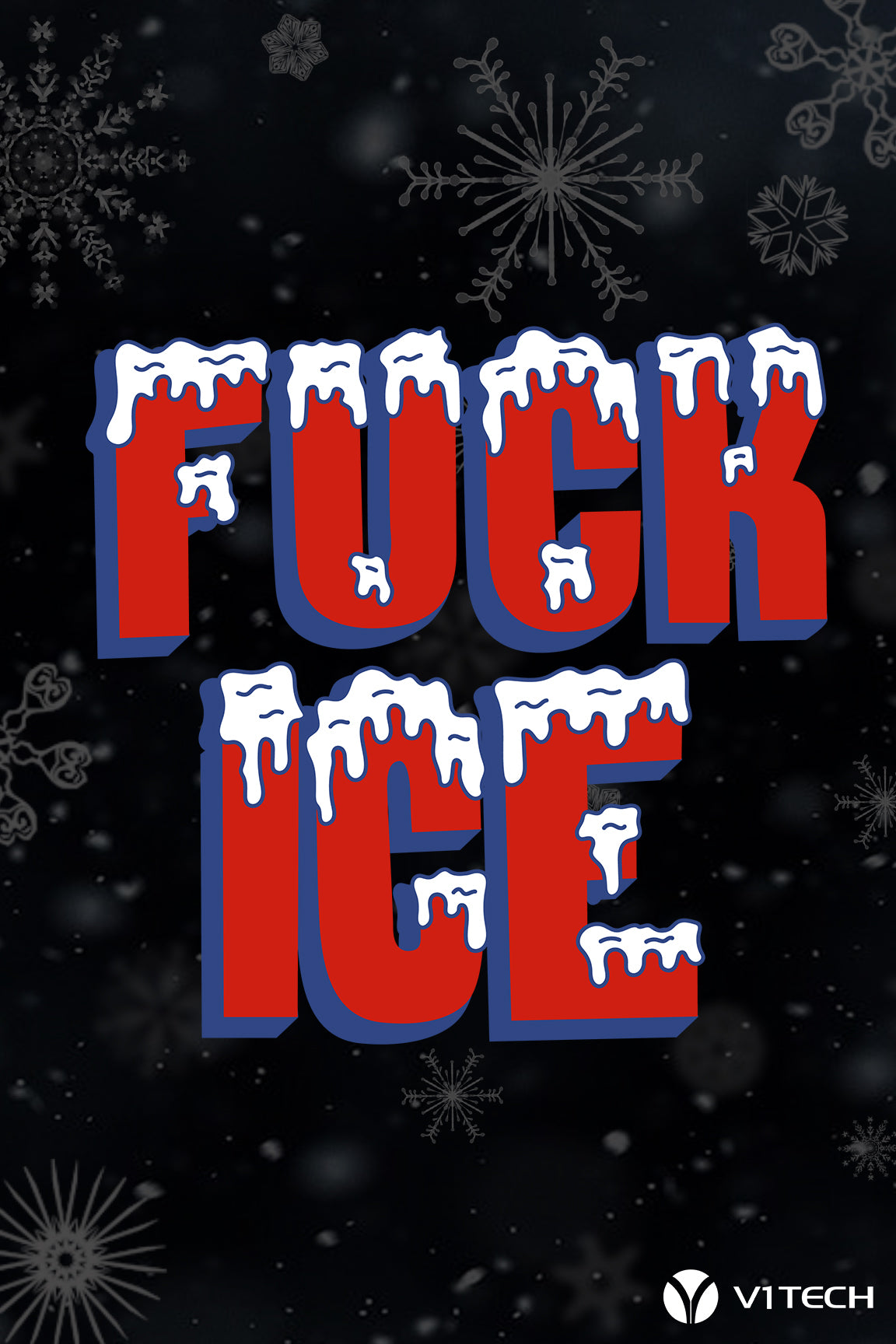 Fuck Ice Black BG Plexi Glass Wall Art