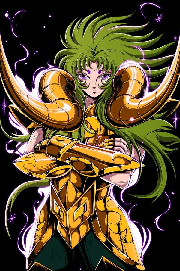 Golden Warrior Plexi Glass Wall Art