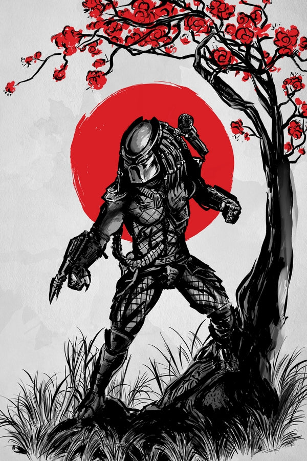 Hunter Under the Tree Plexi Glass Wall Art