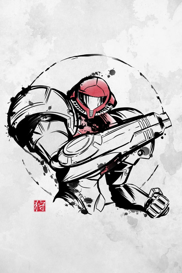 Ink Power Suit Plexi Glass Wall Art