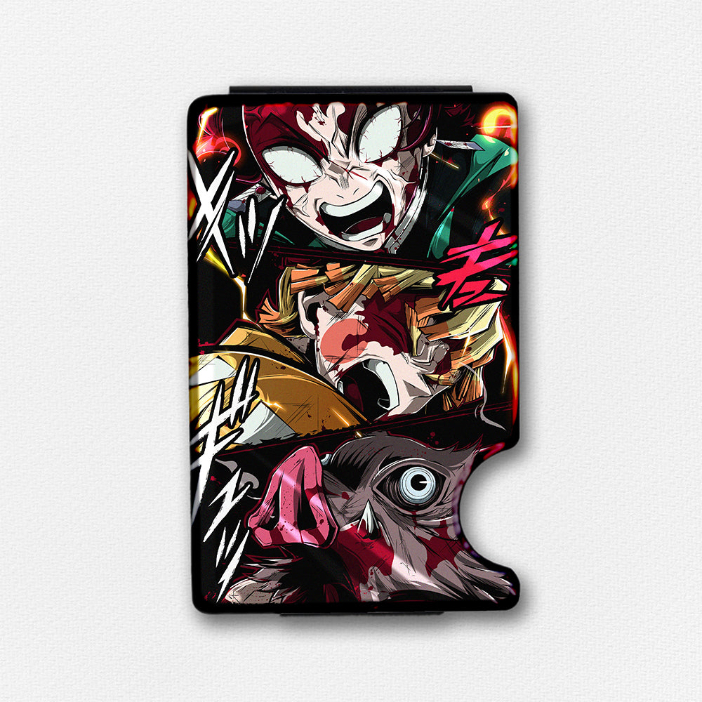 Insane Slayers Plexi Glass Acrylic Backed Metal Wallet