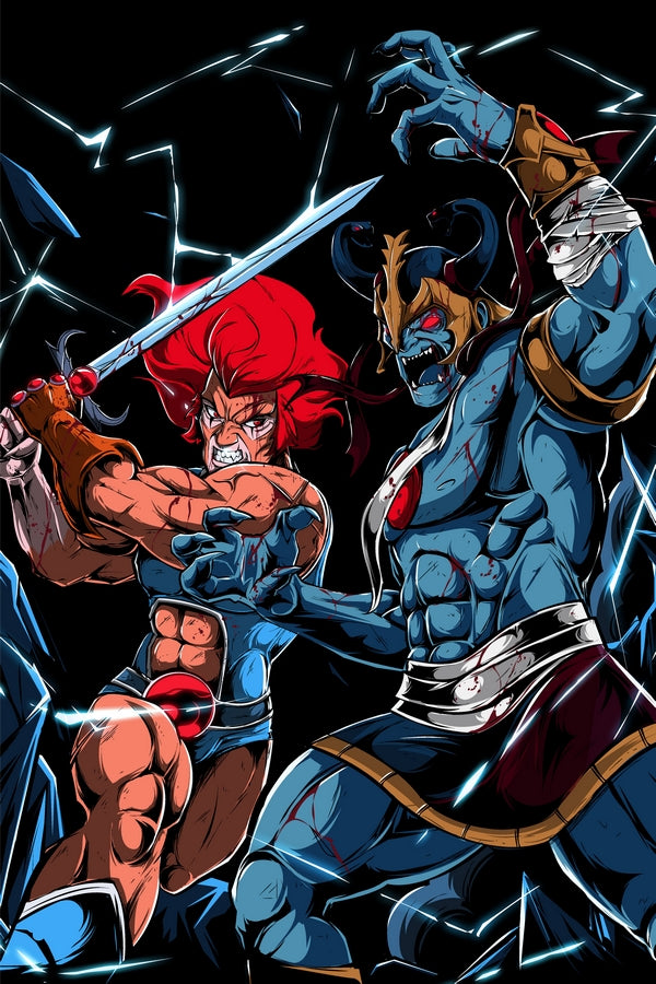 Lion vs Mumha Plexi Glass Wall Art