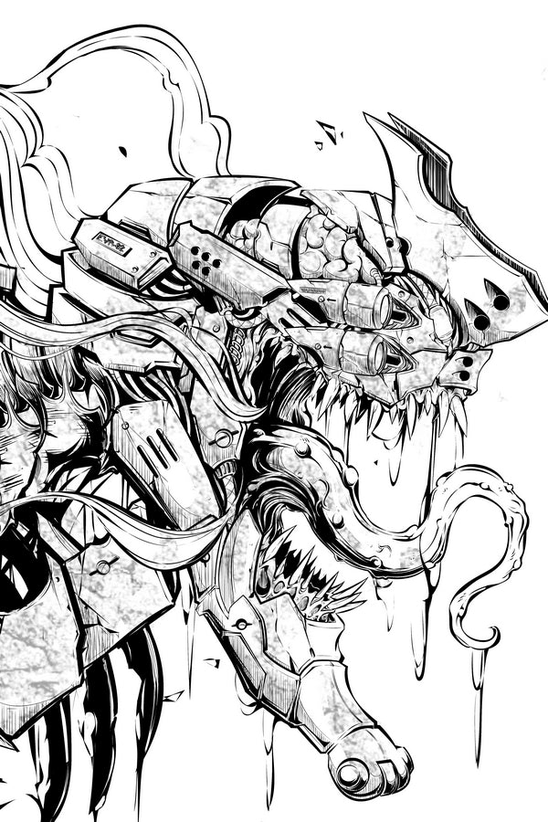 Mech and Guts Plexi Glass Wall Art