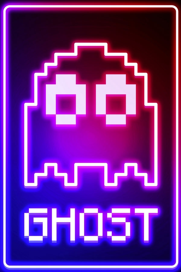 Neon Ghost Plexi Glass Wall Art