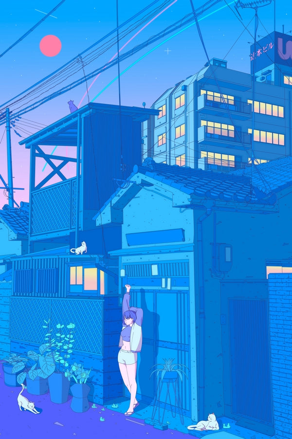 Nightly Stretch Plexi Glass Wall Art