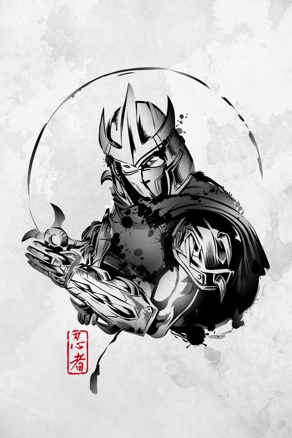 Ninja Villain Plexi Glass Wall Art