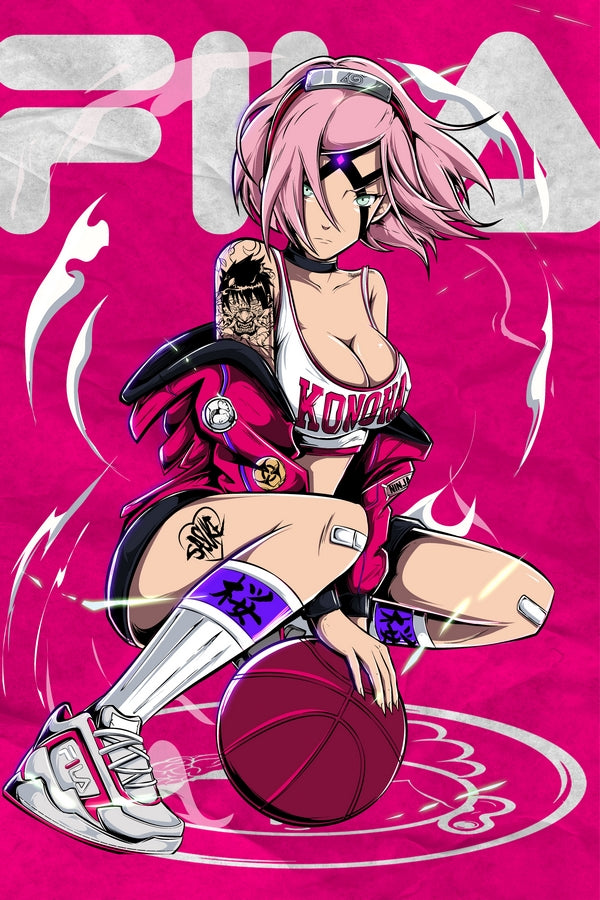 Playing Basketball Plexi Glass Wall Art