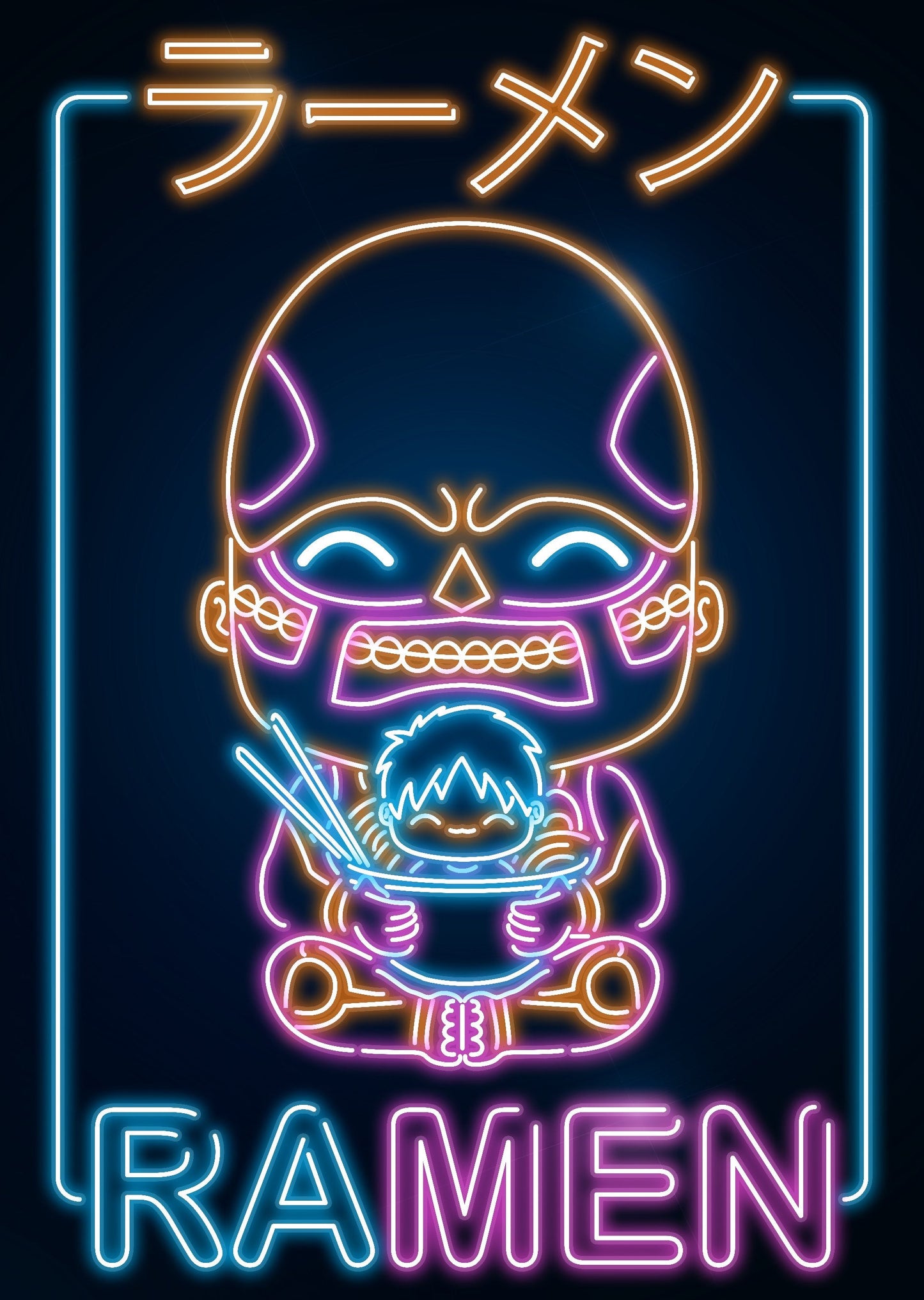 Retro Neon Ramen Titan