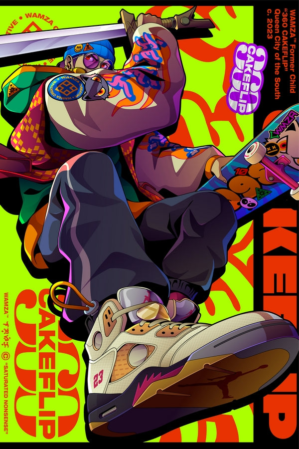 Skater Kid Plexi Glass Wall Art