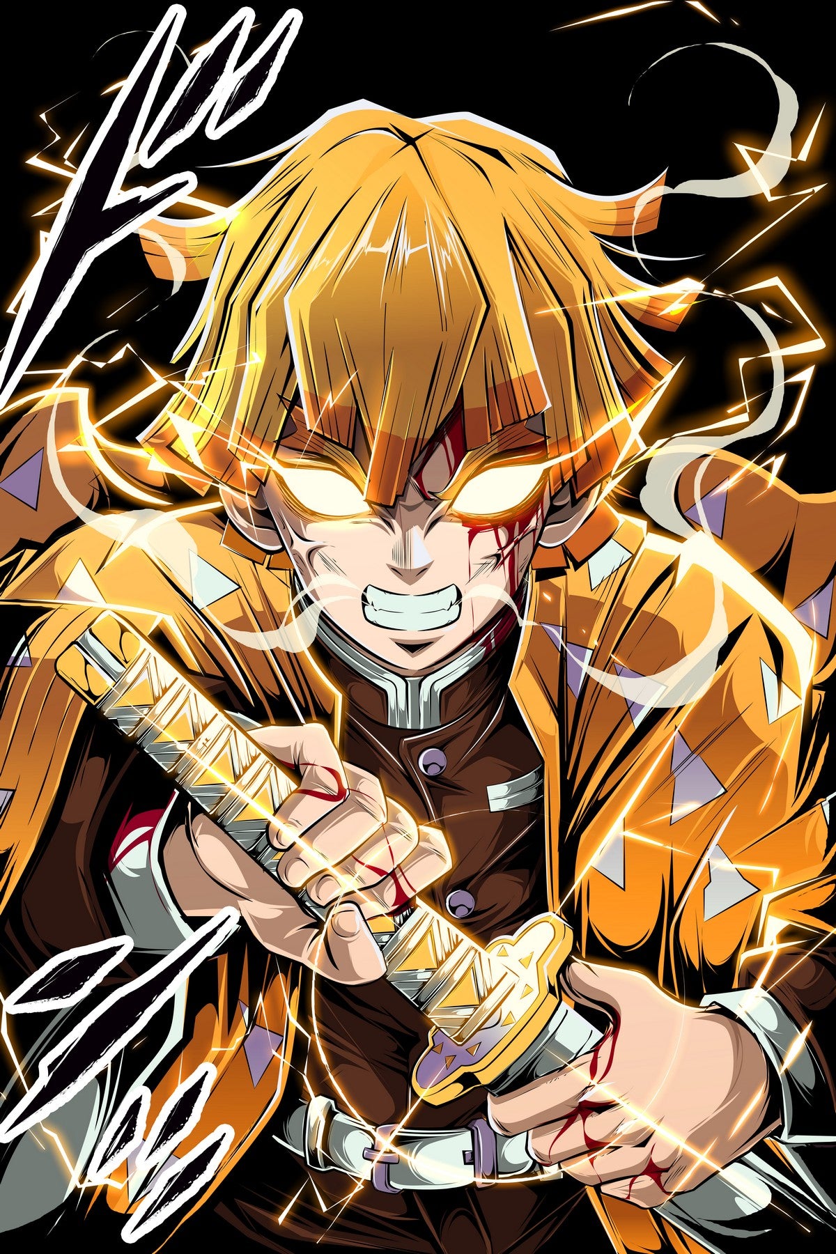 Sleepy Lightning Plexi Glass Wall Art