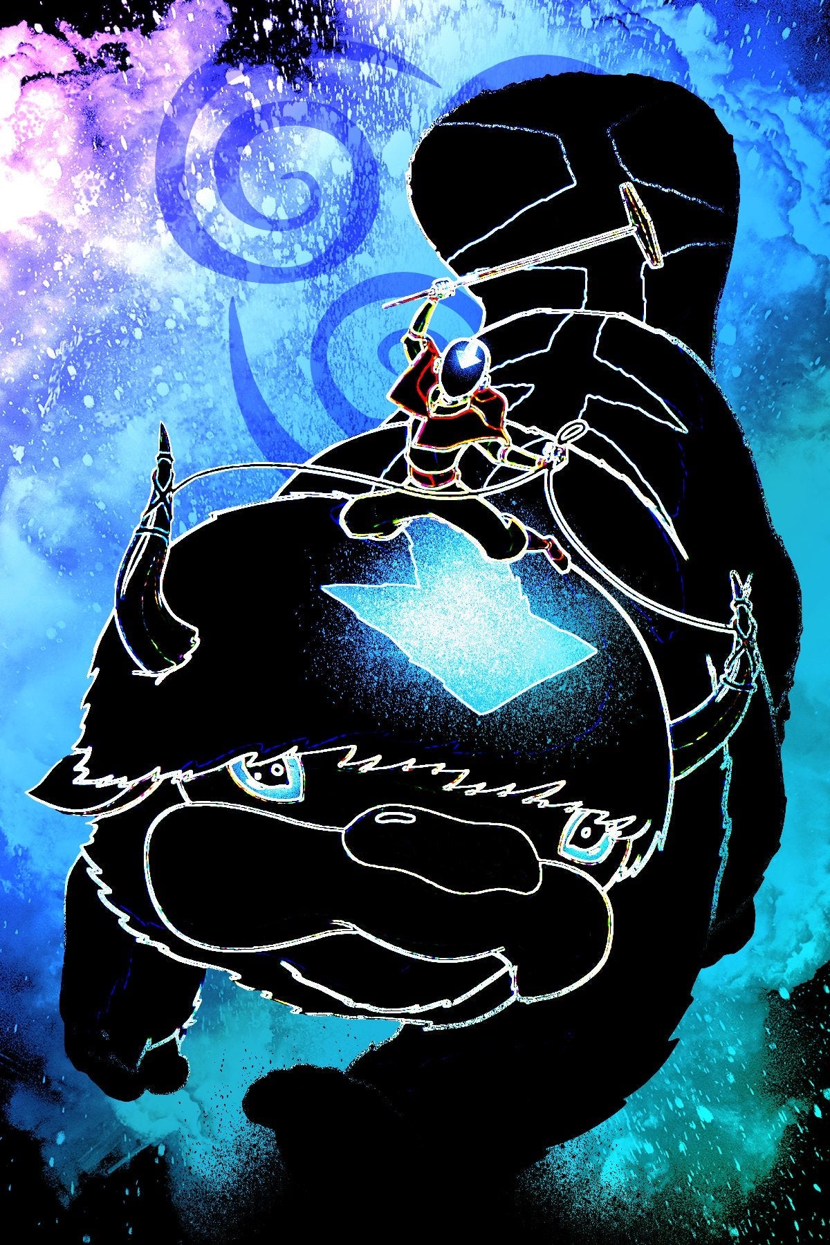 Soul of the Sky Bison Plexi Glass Wall Art