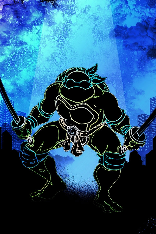 Soul of the Blue Turtle Plexi Glass Wall Art