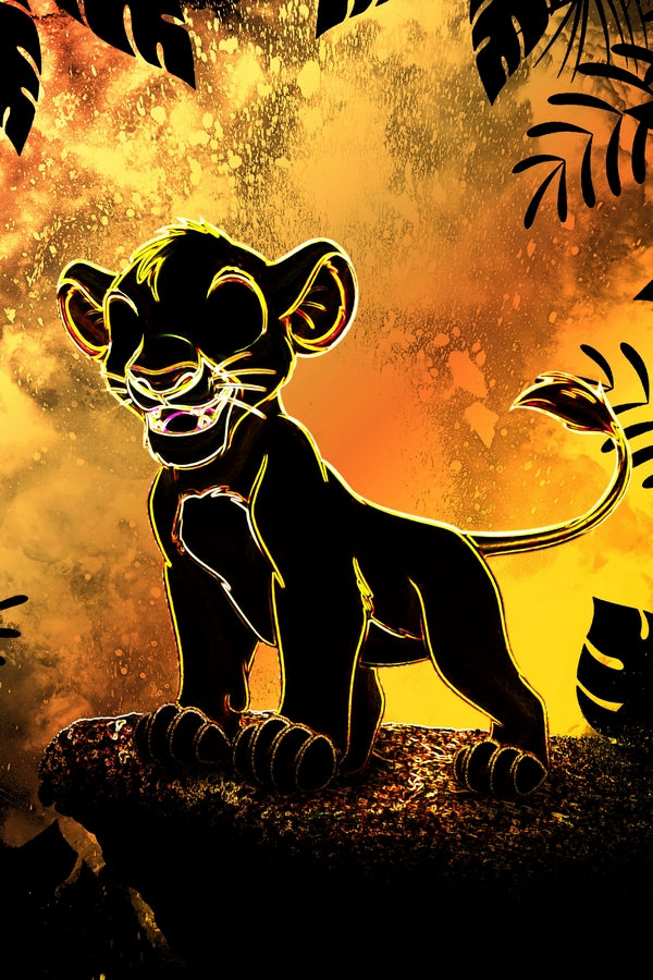 Soul of the Lion Kid Plexi Glass Wall Art