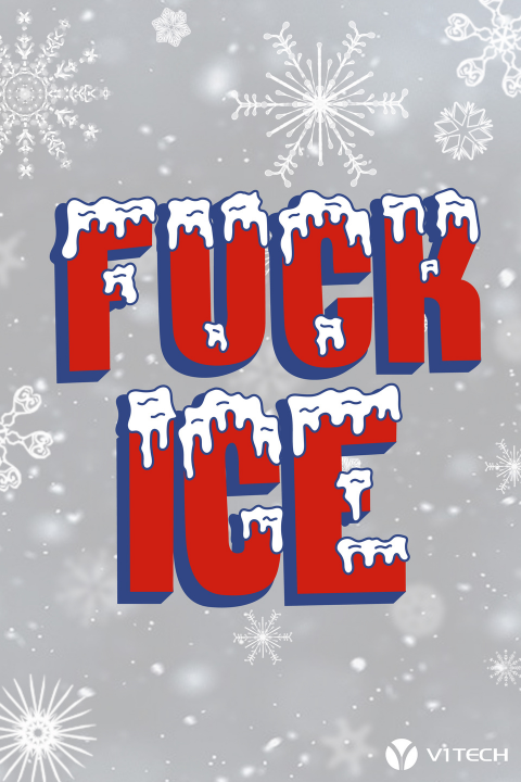 Fuck Ice White BG Plexi Glass Wall Art