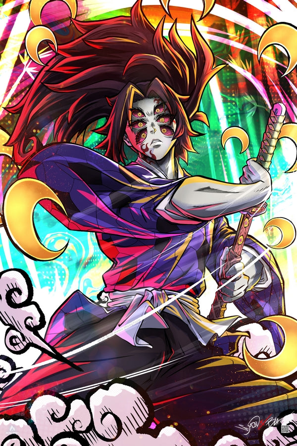 V2 Demon Eyes Samurai Plexi Glass Wall Art