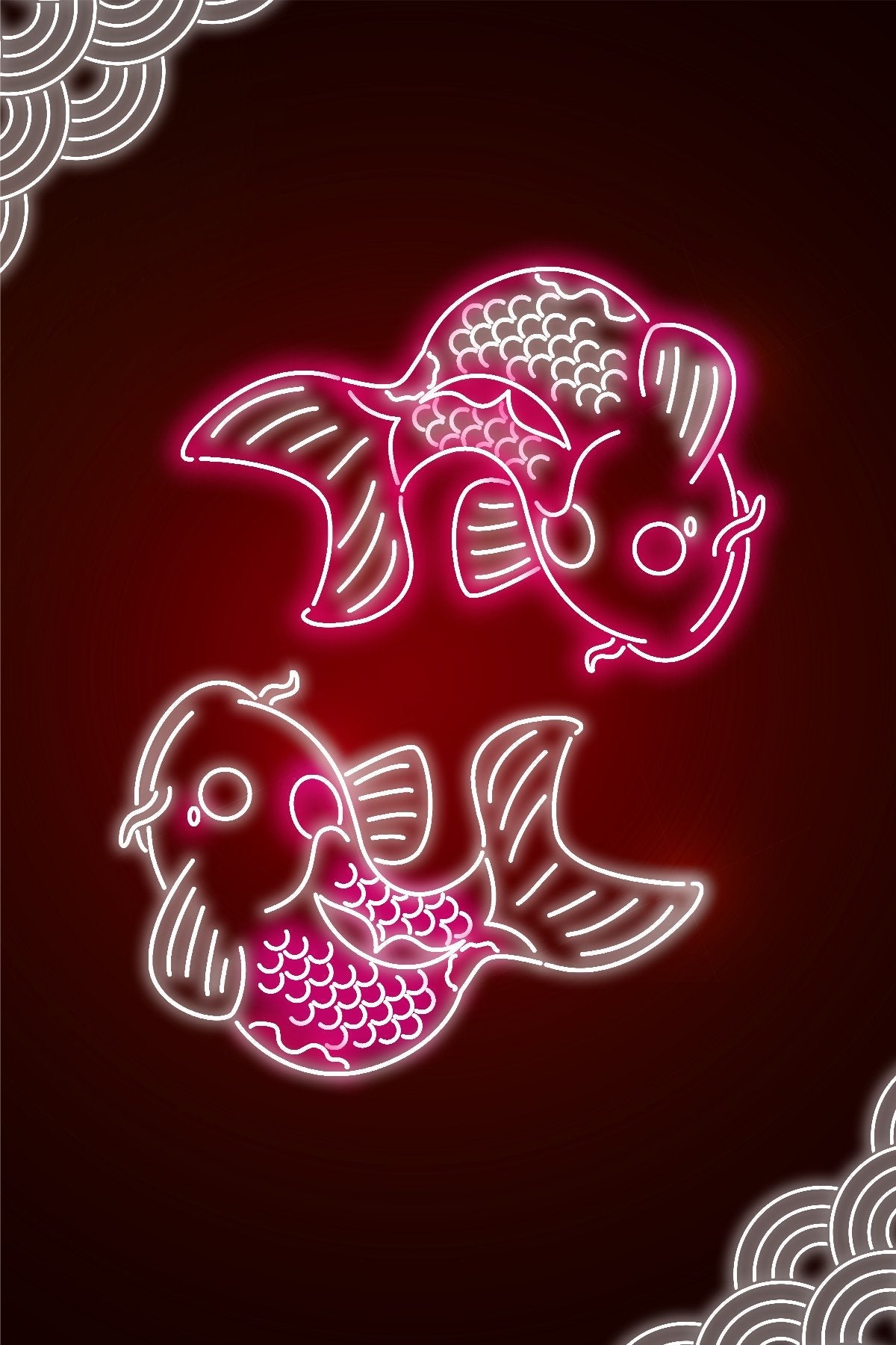 V2 Red Neon Carpe Koi