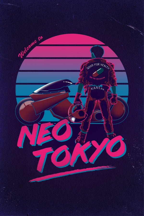 Welcome to Neon Tokyo Plexi Glass Wall Art