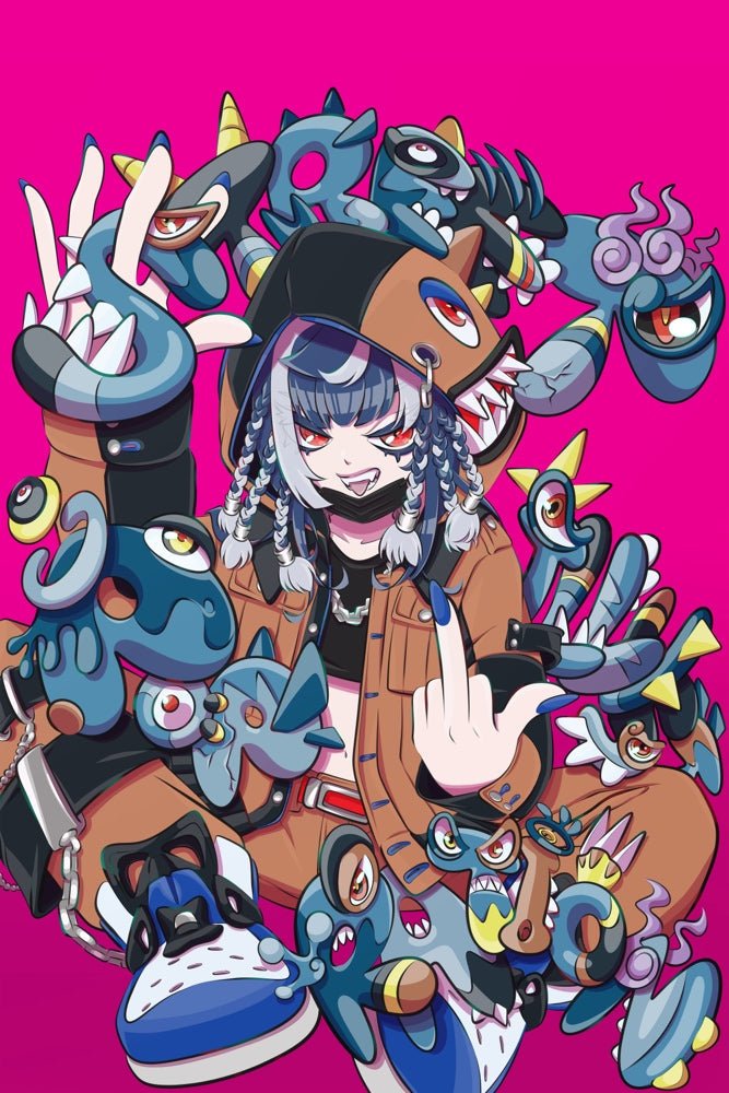 Friendly Street Creatures Plexi Glass Wall Art - Bonne_Syu - V1Tech