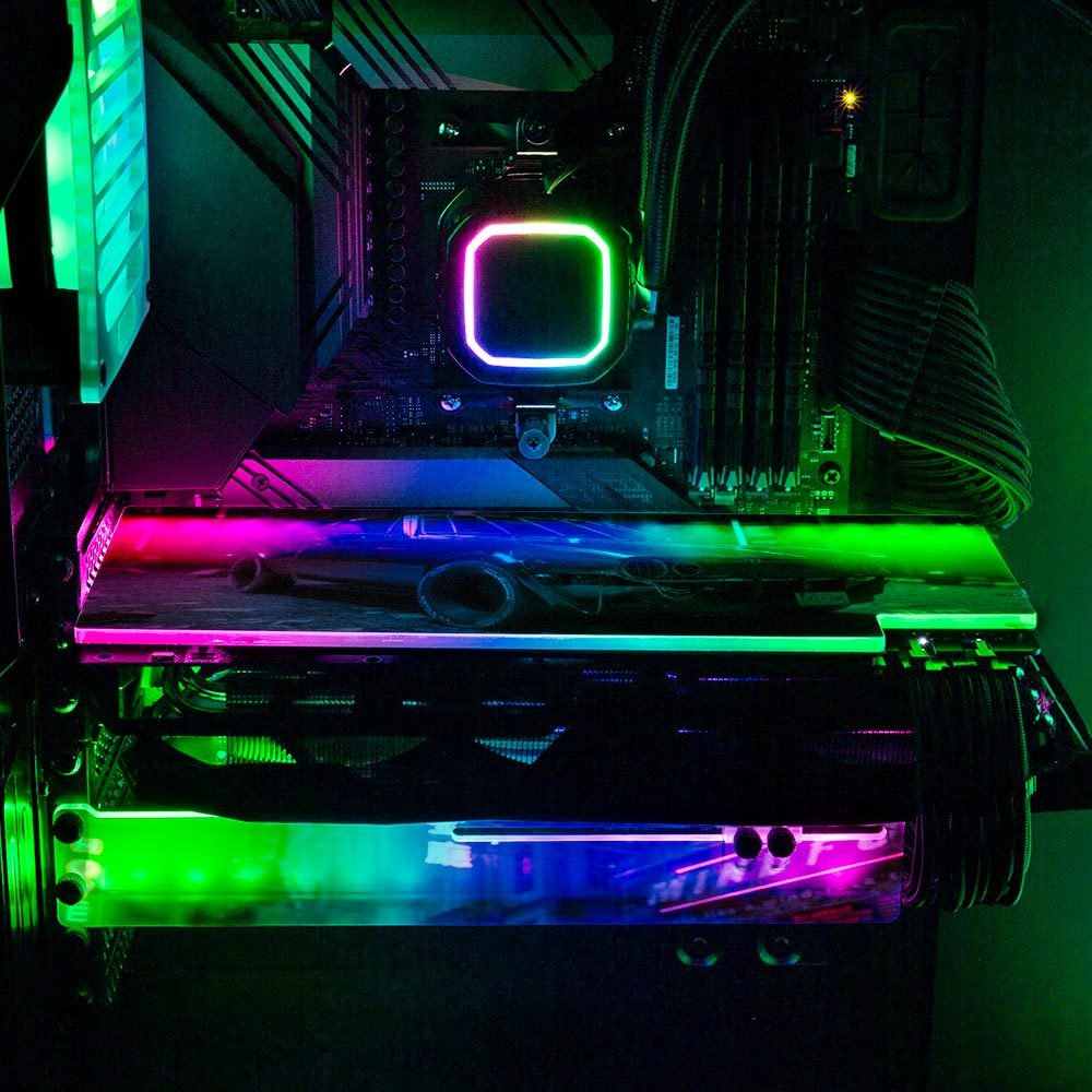 New Whip RGB GPU Support Bracket - Skie Graphic Studio - V1Tech