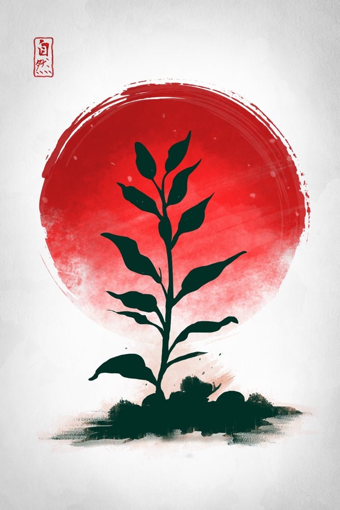 Red Sun Nature Plexi Glass Wall Art - Ddjvigo - V1Tech