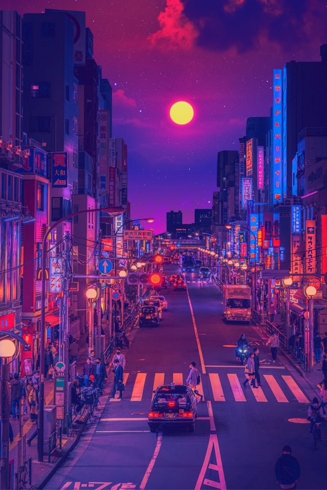 Yagedan - 'Tokyo Twilight' | Acrylic Glass Print | Shatter