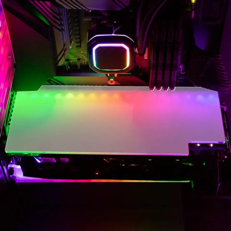 Custom Design RGB GPU Backplate – V1 Tech