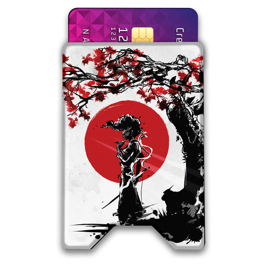 Afro under the sun Plexi Glass Acrylic Backed 3D Printed Ultra Slim and Compact Wallet