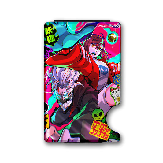 Alien Stickers Plexi Glass Acrylic Backed Metal Wallet