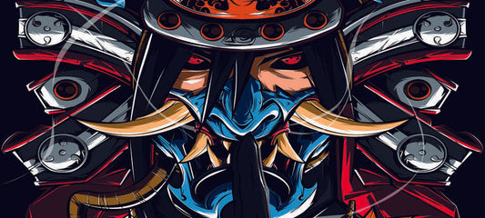 All Seeing Samurai X-Large Mouse Pad