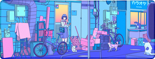 Alley Cats Large Mouse Pad