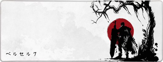 Black Swordsman Under the Sun Large Mouse Pad