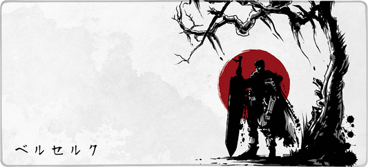 Black Swordsman Under the Sun X-Large Mouse Pad