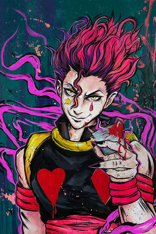 Bloody Magic Card Plexi Glass Wall Art