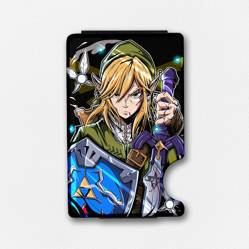 Bloody Shield Plexi Glass Acrylic Backed Metal Wallet