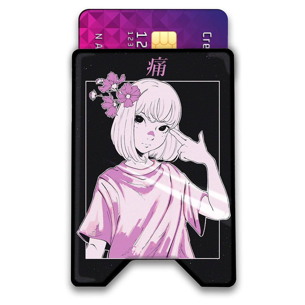 Bloom Spell Plexi Glass Acrylic Backed 3D Printed Ultra Slim and Compact Wallet