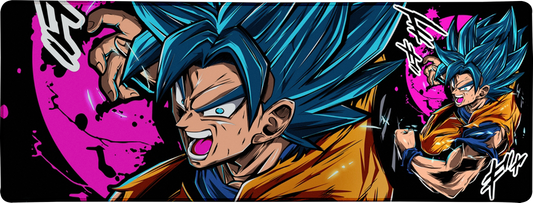 Blue Fighter Large Mouse Pad