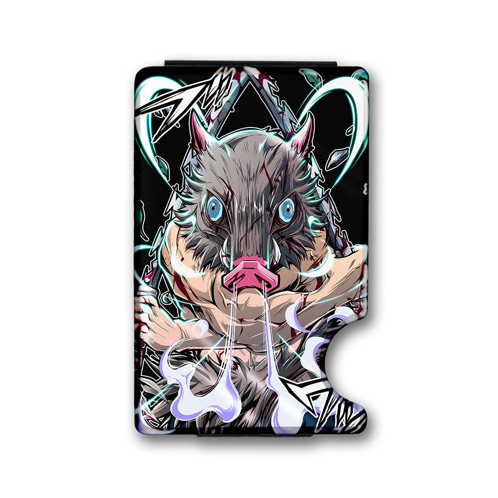 Boar's Breath Plexi Glass Acrylic Backed Metal Wallet