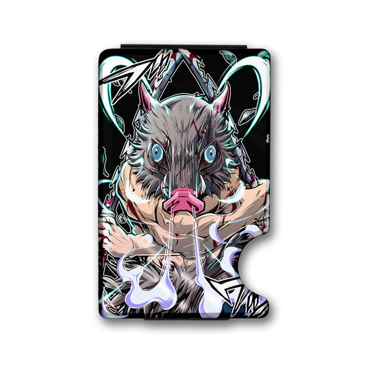 Boar's Breath Plexi Glass Acrylic Backed Metal Wallet