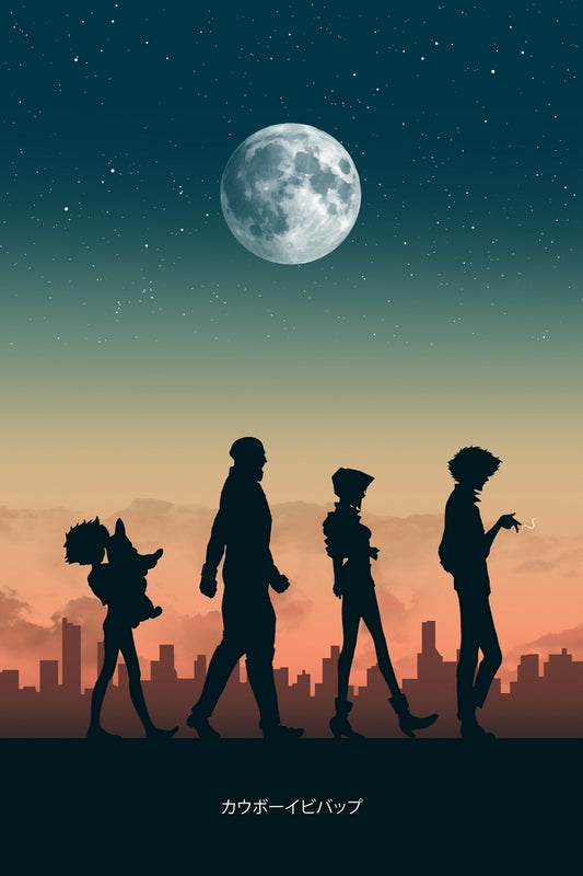 Bounty Hunters Under the Moon Plexi Glass Wall Art