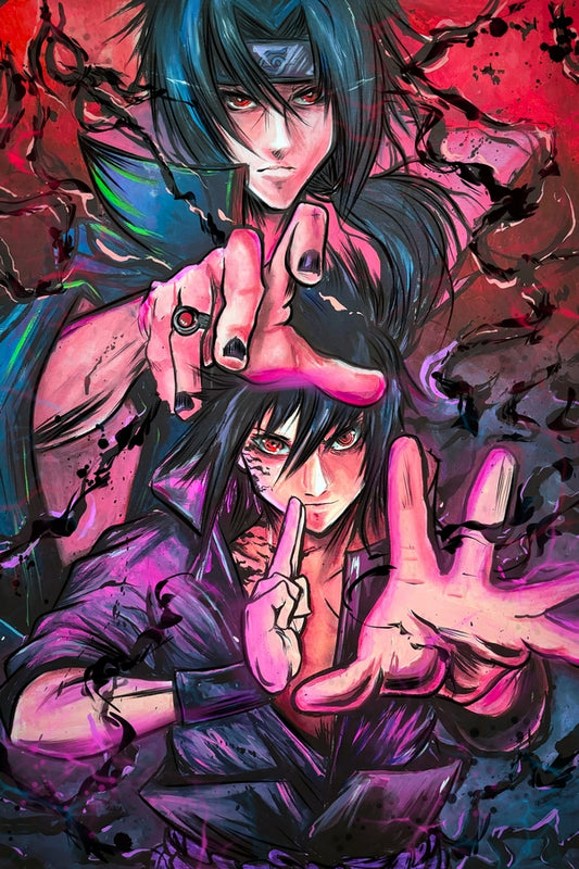 Brothers Battle Plexi Glass Wall Art