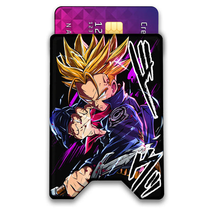 Burning Slash Plexi Glass Acrylic Backed 3D Printed Ultra Slim and Compact Wallet