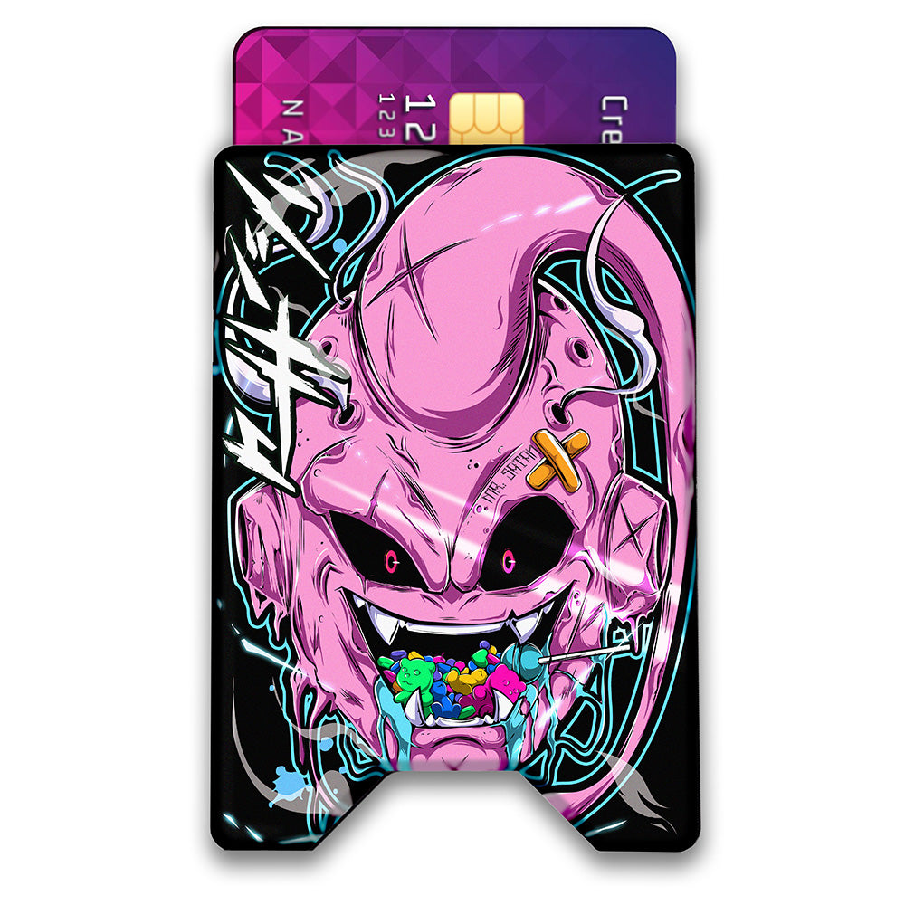 Candy Monster Plexi Glass Acrylic Backed 3D Printed Ultra Slim and Compact Wallet