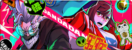 Alien Stickers Large Mouse Pad